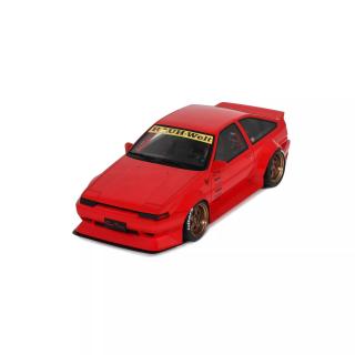 Toyota AE86 Sprinter Trueno Widebody Ferrari Rosso Corsa 1986 Otto Project Car OttO mobile 1:18 Resinemodell (Türen, Motorhaube... nicht zu öffnen!)